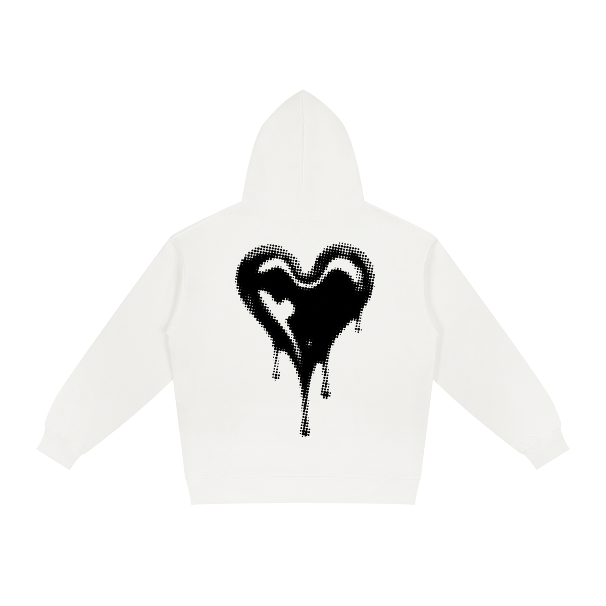 Black Heart Dripping Hoodie