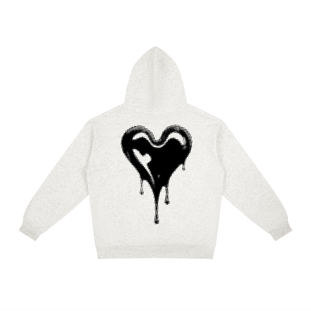 Black Heart Dripping Hoodie