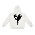 Black Heart Dripping Hoodie