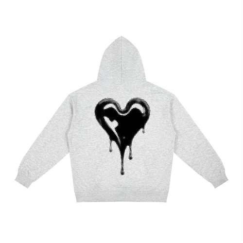 Black Heart Dripping Hoodie